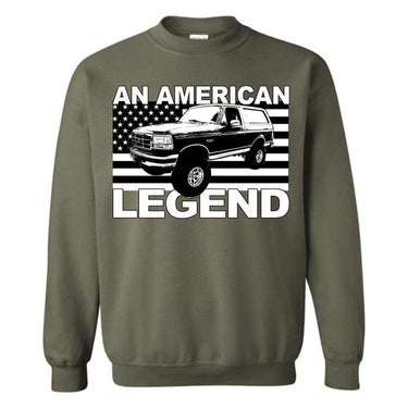 1988-1997 Ford Bronco Hoodie Sweatshirt from Aggressive Thread
